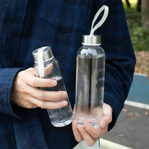Transparent Outdoor Sports Water Bottle with Leak