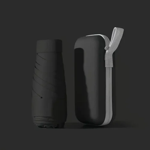 Compact Portable Mini Pocket Umbrella - Black