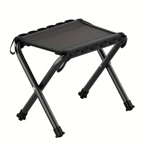 Lightweight Portable Folding Stool - Black