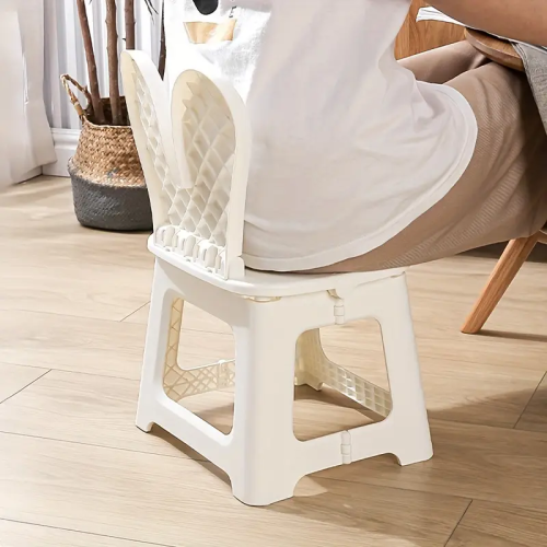 Whimsical Portable Folding Chair with Backrest