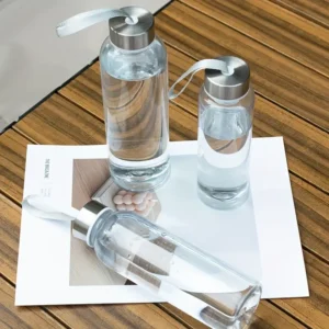 Transparent Outdoor Sports Water Bottle with Leak