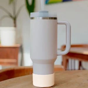 Silicone Water Bottle Boot - rose quartz