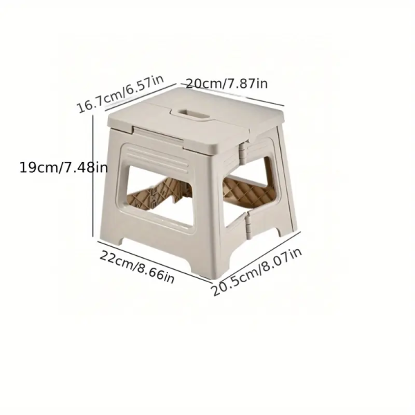 Adjustable PP Stool with Non-Slip Rubber Feet