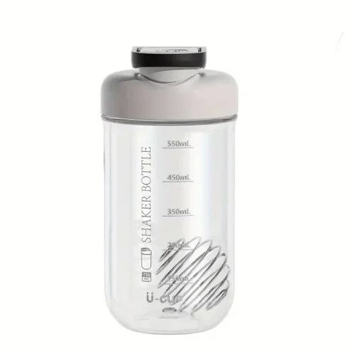 25oz PC Polycarbonate Portable Sports Nutrition Shaker Bottle - Grey