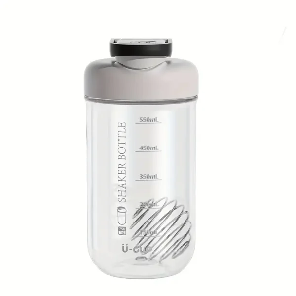 25oz PC Polycarbonate Portable Sports Nutrition Shaker Bottle - Grey