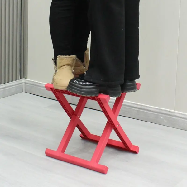 Red Portable Folding Stool
