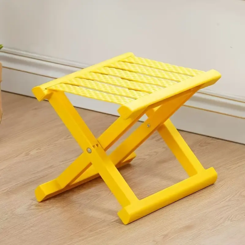 Yellow - Available Plastic Folding Stool