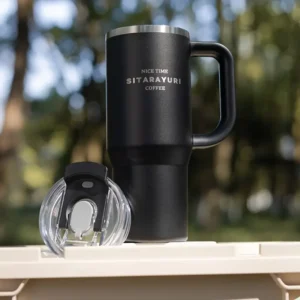Stainless Steel Insulated Tumbler 900ml with Straw and Handle