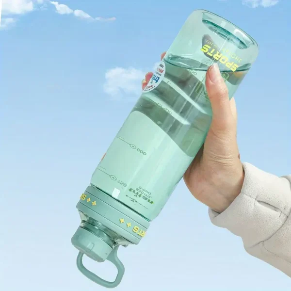 1pc Tritan Sports Water Bottle with Scale