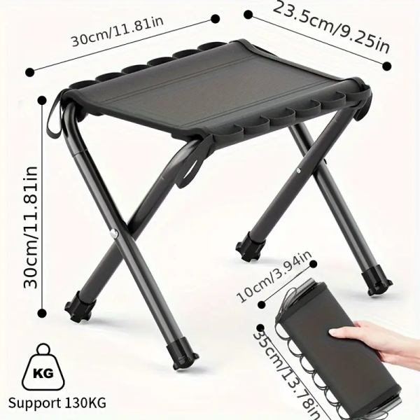 90bf761a-2a54-11ef-81a6-0a580a661a02.webp Lightweight Portable Folding Stool - Black