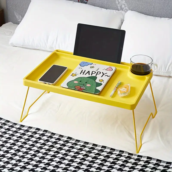 95c02af6-22ab-4d81-aec3-996be82417d2.webp Portable Foldable Laptop Desk with Metal Legs & Plastic Top Yellow