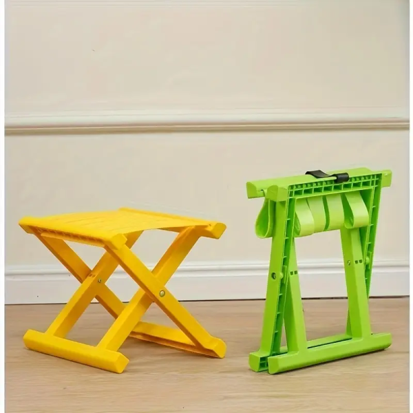 Yellow - Available Plastic Folding Stool