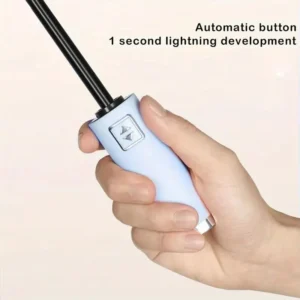 Sky Blue - Automatic Open Folding Umbrella