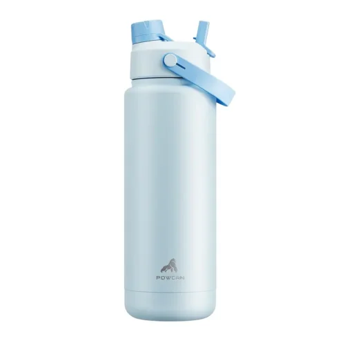 POWCAN 32oz Stainless Steel Travel Mug with Handle