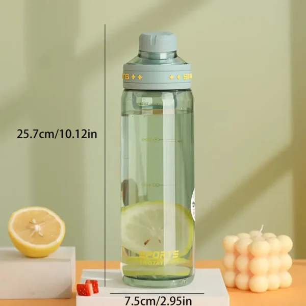 1pc Tritan Sports Water Bottle with Scale