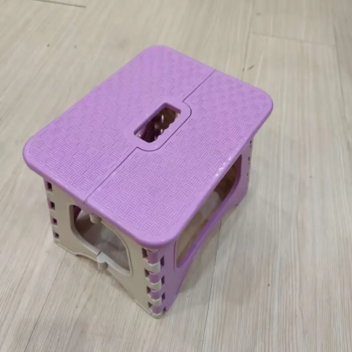 Purple - Compact Square Plastic Step Stool