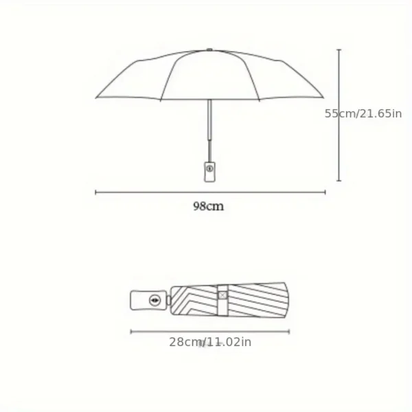 Fashion Casual Automatic Folding Umbrella