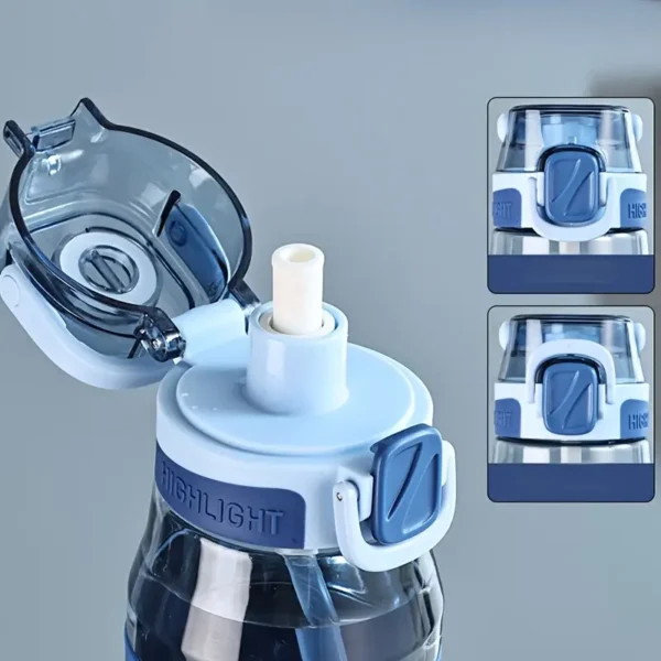 1pc Leak-Proof Portable Sports Water Bottle 1000ml