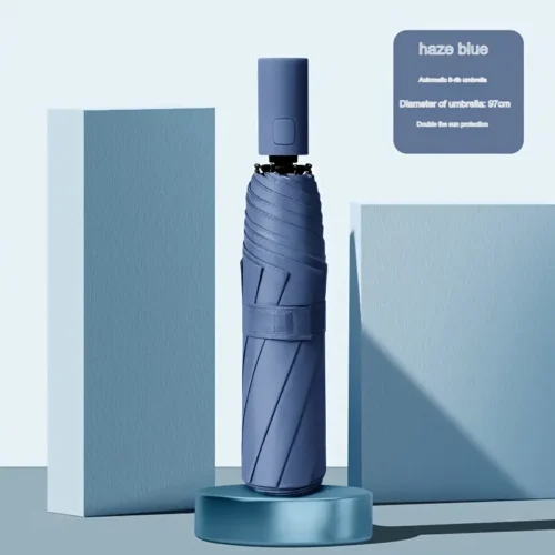 Automatic Folding Umbrella - Navy Blue