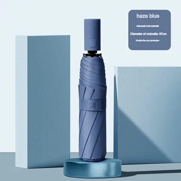 Automatic Folding Umbrella - Navy Blue