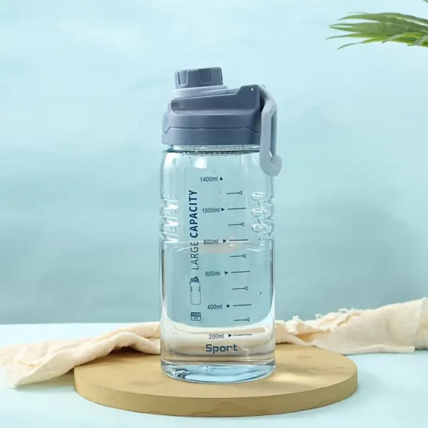 1.5L Large Capacity Sports Water Bottle - Blue
