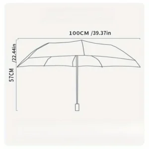 Umbrella with One-Touch Open/Close - white