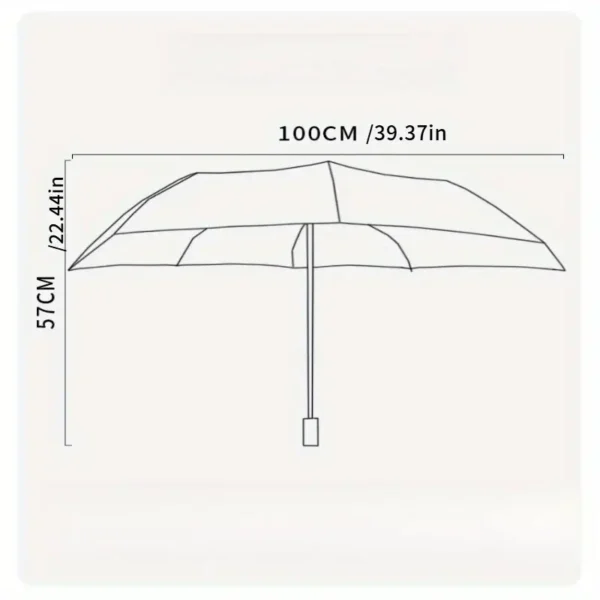 Umbrella with One-Touch Open/Close - white